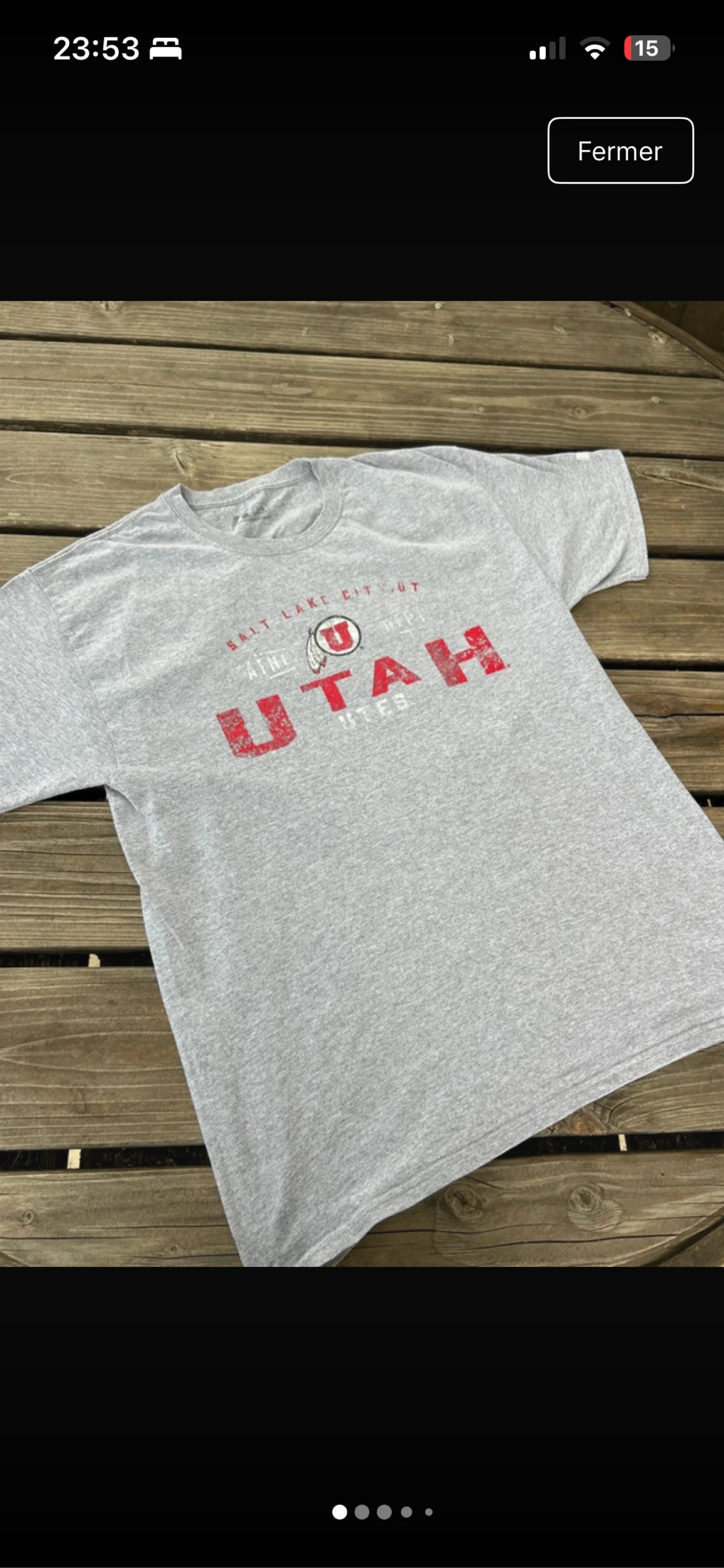 Teeshirt USA Vintage 🇺🇸 Taille L Style College Américain Très bon état Oversize